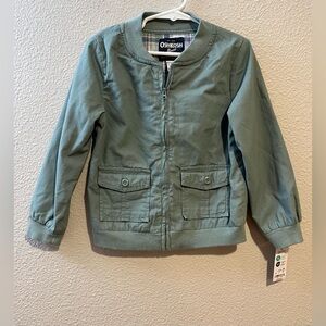 Oshkosh Bgosh Toddler Boys Cotton Bomber Jacket Olive Green Size 4